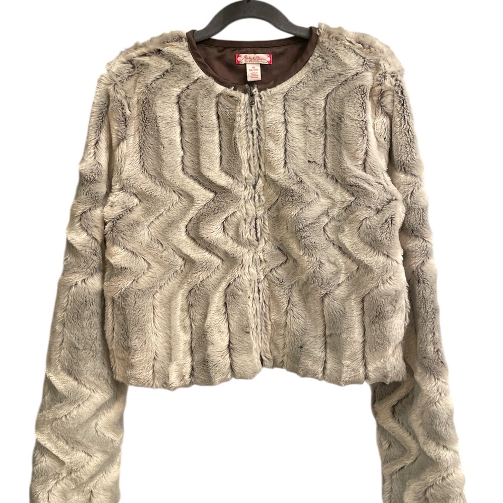 Ruby & Bloom Faux Fur Dressy Jacket